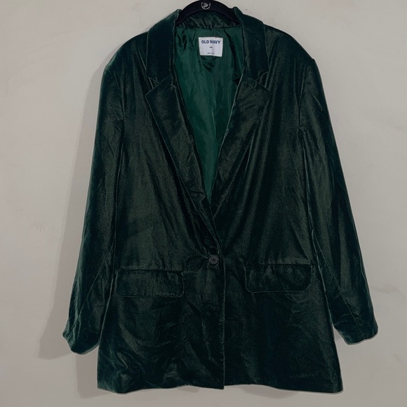 Old Navy Velvet Blazer for Women, XXL Hunter Green - Picture 1 of 8